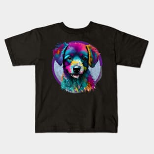 Colourful Bichon Frise Kids T-Shirt